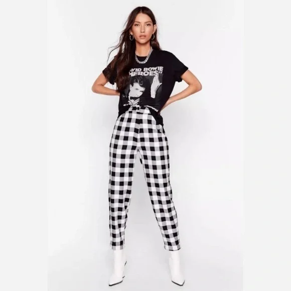 Nasty Gal Pants Jumpsuits Nasty Gal Gingham Mayhem